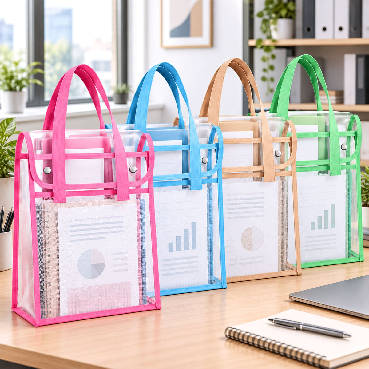 Office document organizer pouch