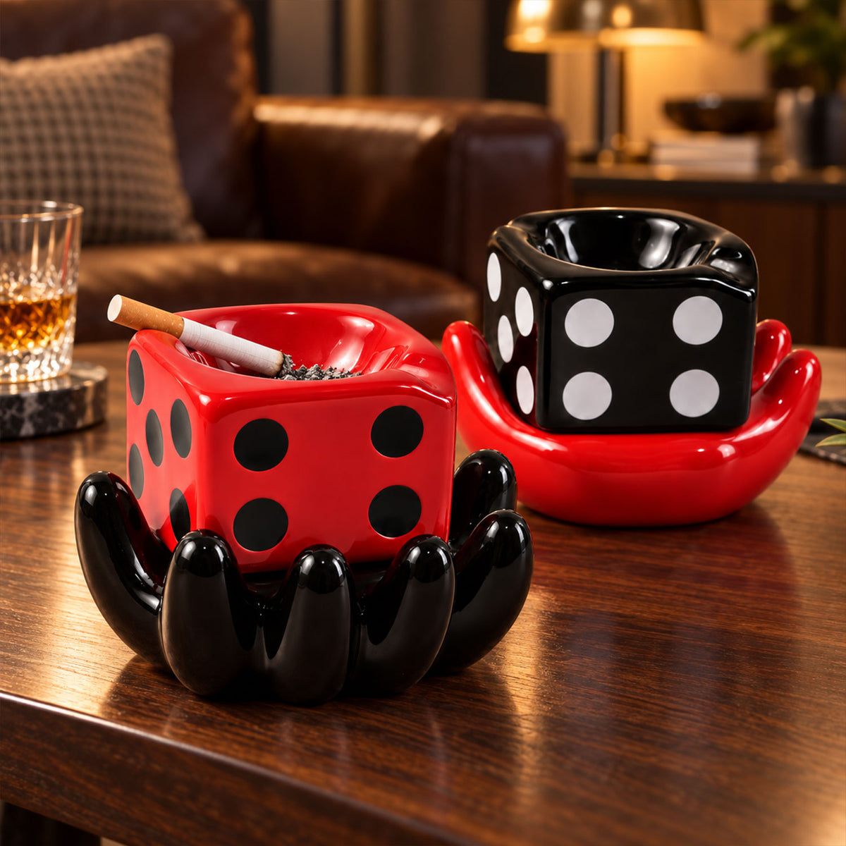 Ceramic Ashtray - Unique and Colourful Smoking Accessory with Retro Vibes - Funky Decor for Smokers and Collectors