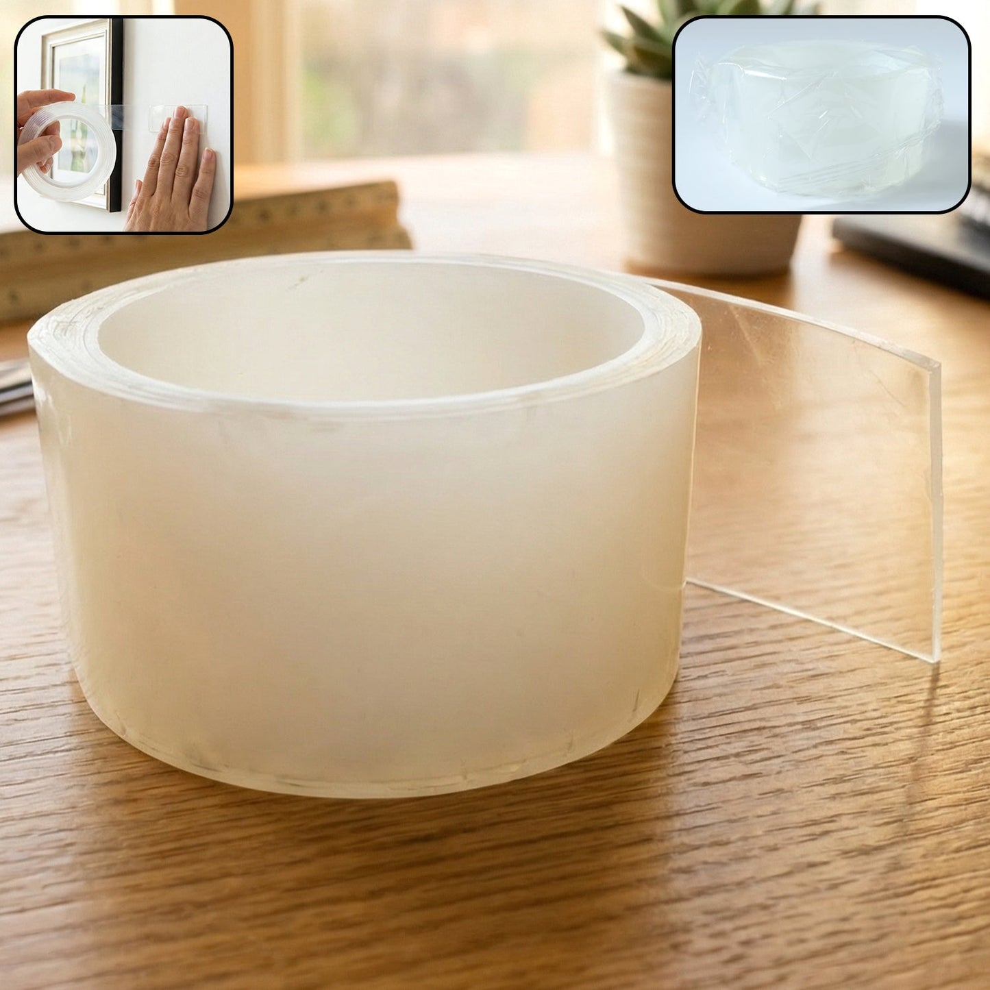 Transparent Nano Magic Double Sided Adhesive Tape (95 ? 50 mm, 1 Pc)