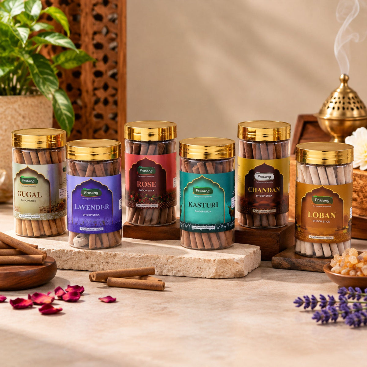 6 in 1 dhoop sticks pooja fragrance