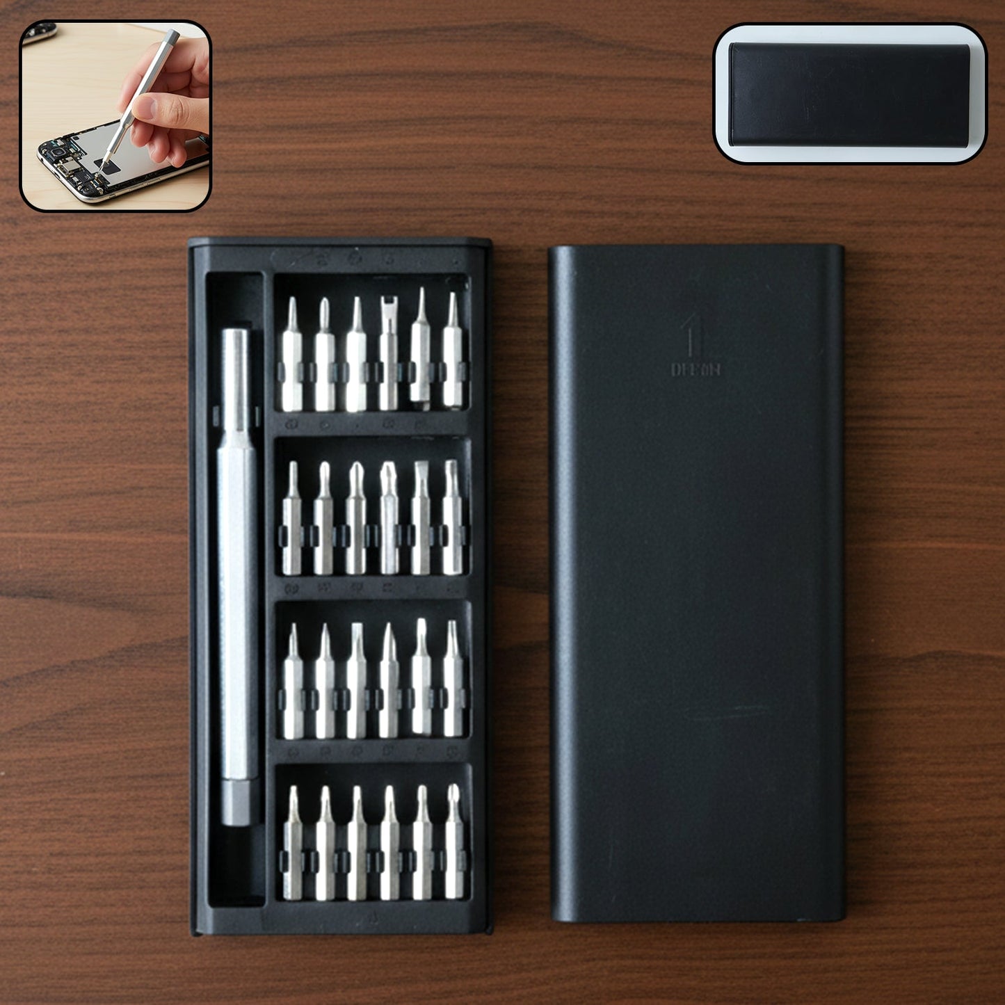 Aluminium 24 in 1 Precision Screwdriver Tool Kit Set (1 Set)