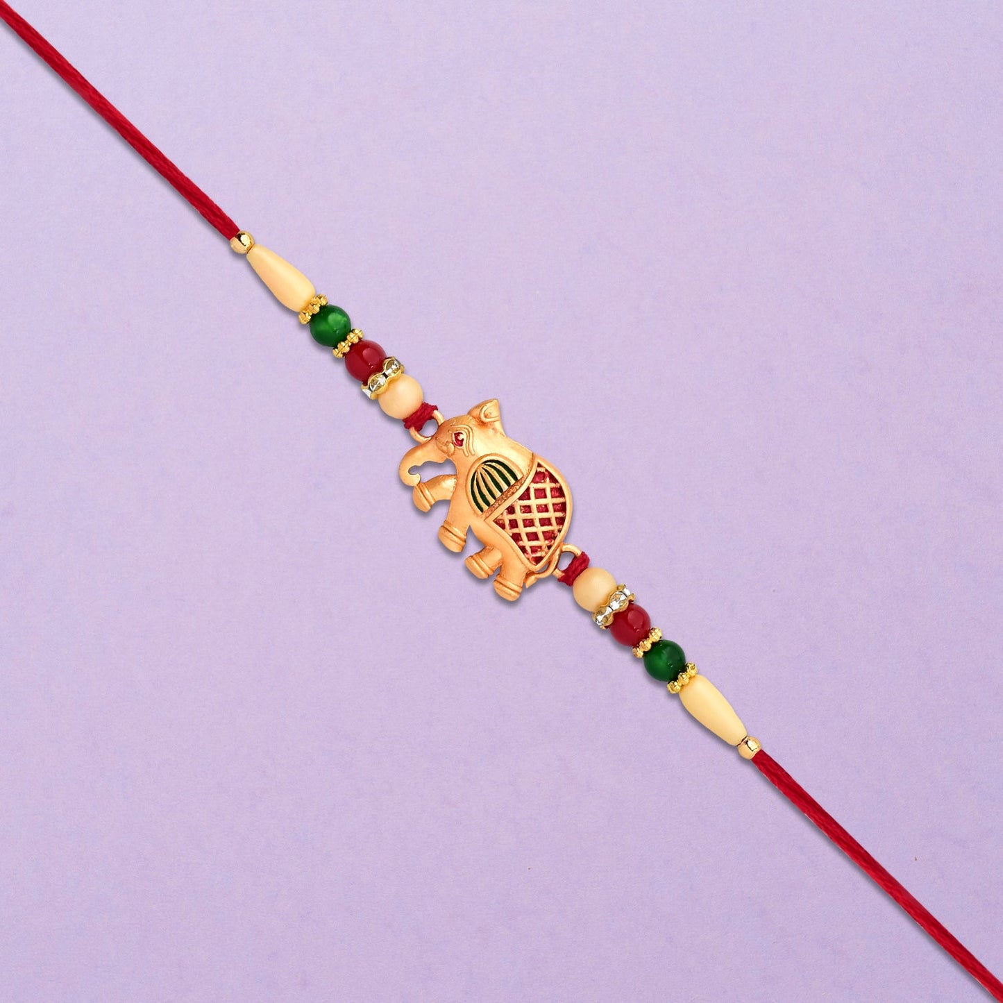 Kids rakhi displayed elegantly in packaging, ready for gifting for Raksha Bandhan.