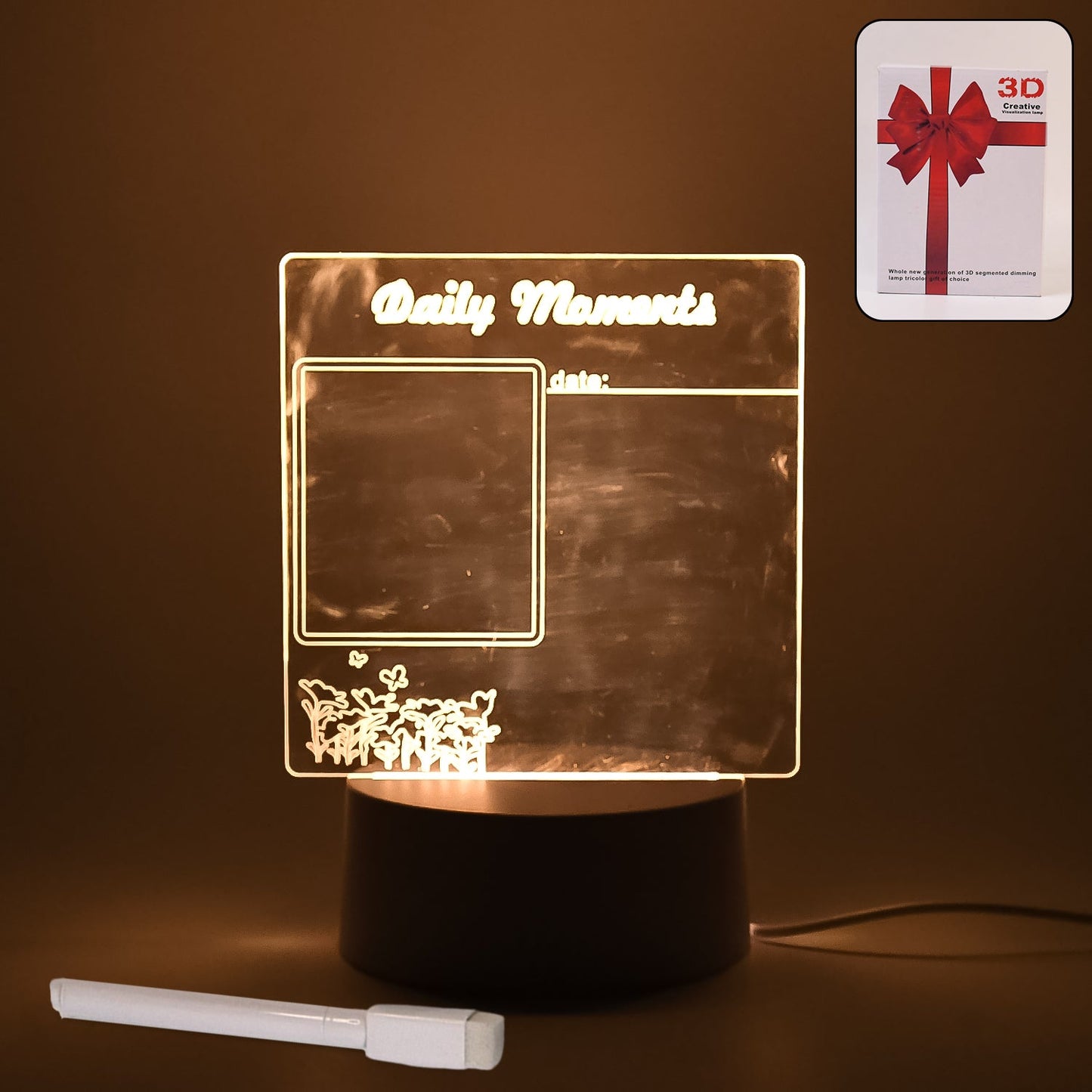 Creative Visualization Lamp 3 D Acrylic Decorative Lamp (1 Pc)