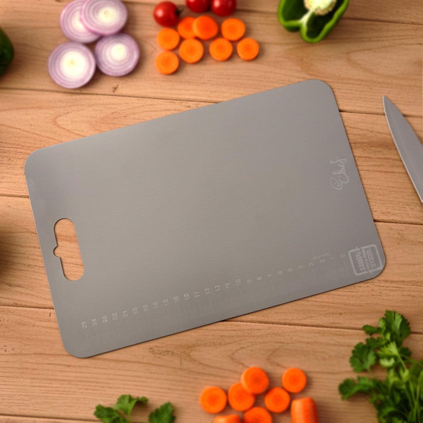 Large Stainless Steel Chopping Cutting Board (1 Pc)