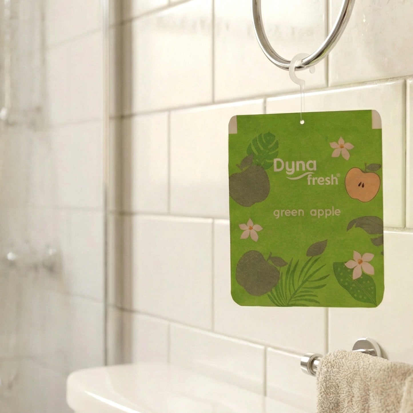 Green Apple Hanging Air Freshener Gel (1 Pc, 10 Gm)