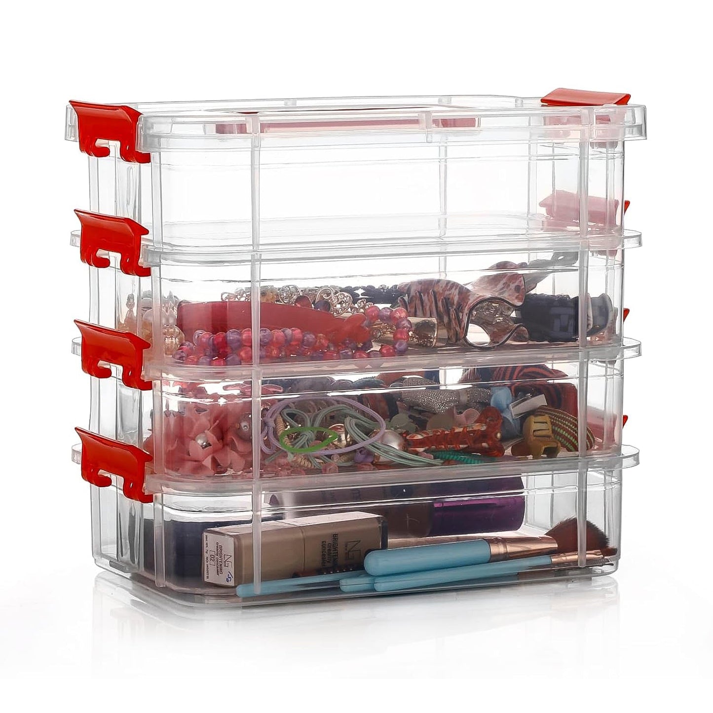 4-Layer Transparent Multipurpose Plastic Storage Box