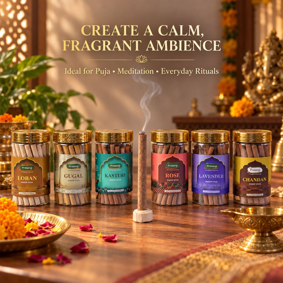 Dhoop sticks jar detail