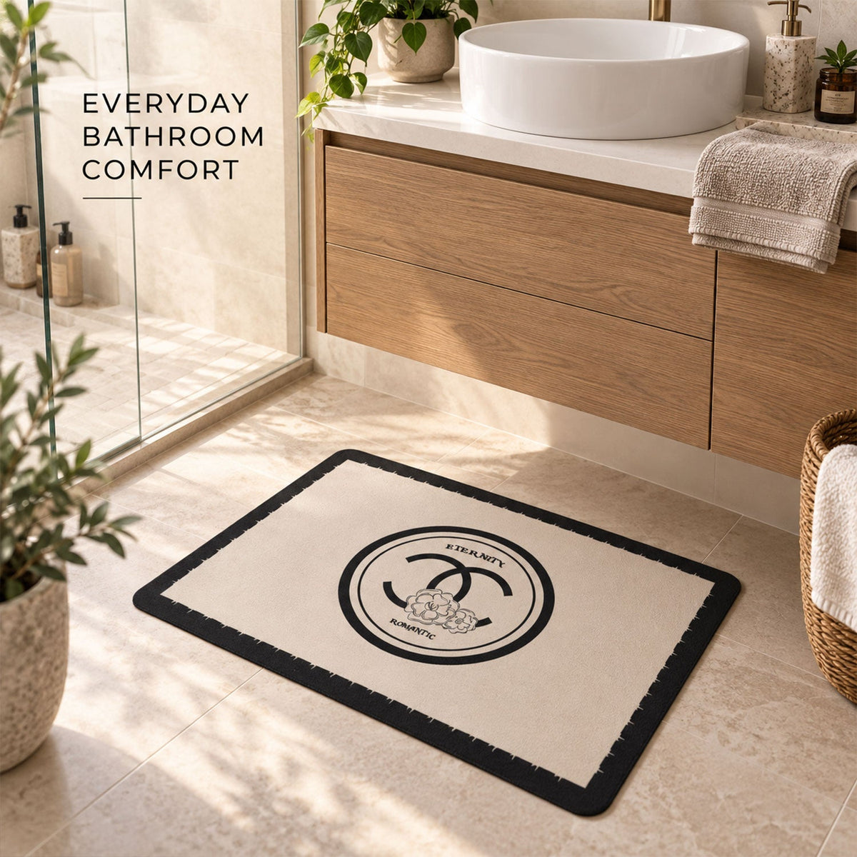 Soft floor rug bathroom