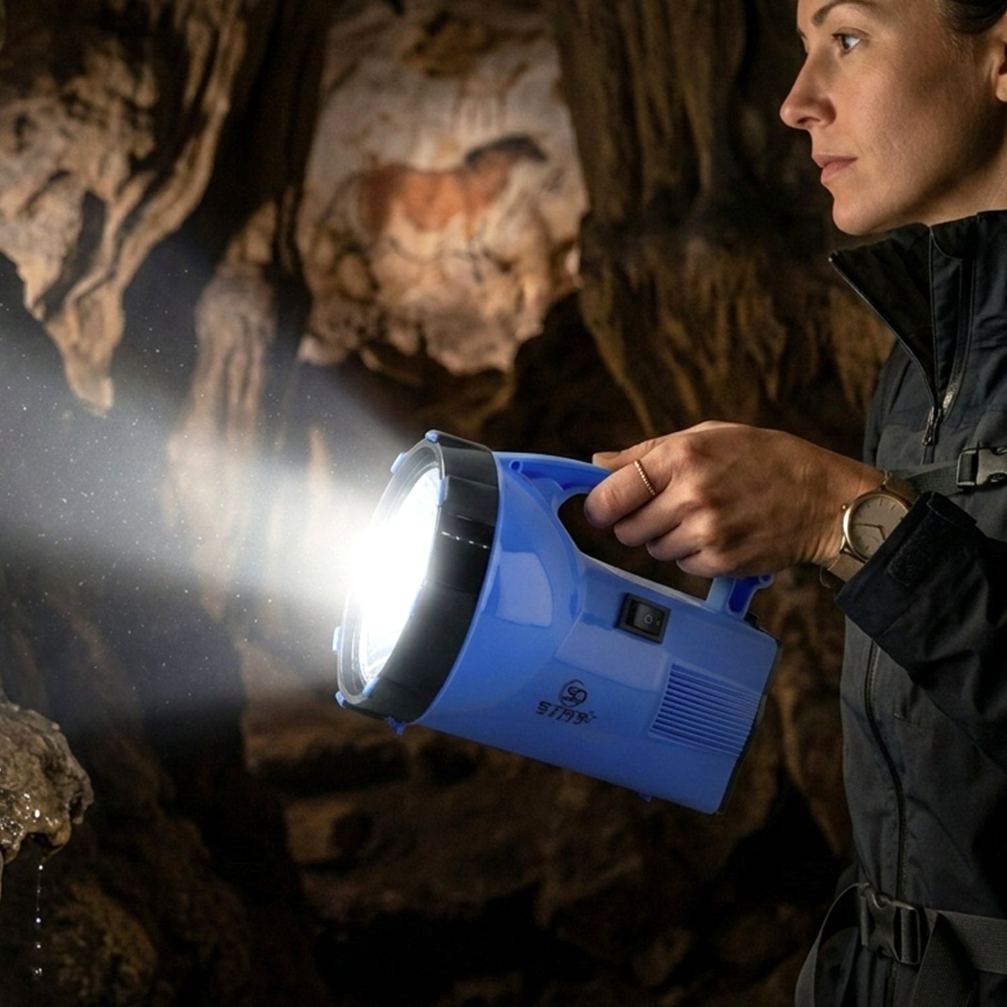 OMEGA 35W Rechargeable LED Laser Light with High Power Beam (1 Pc, 35W)