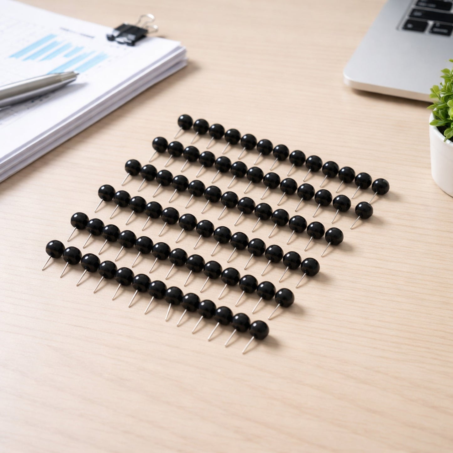 Round Head Push Pins (80 Pc Set)