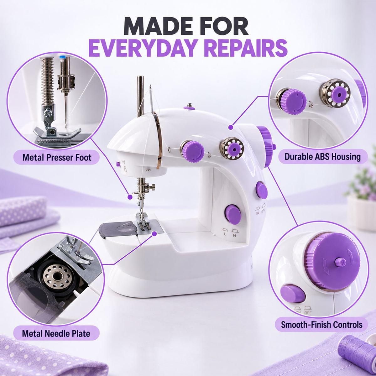 Portable Mini Hand Tailor Machine for Sewing Stitching