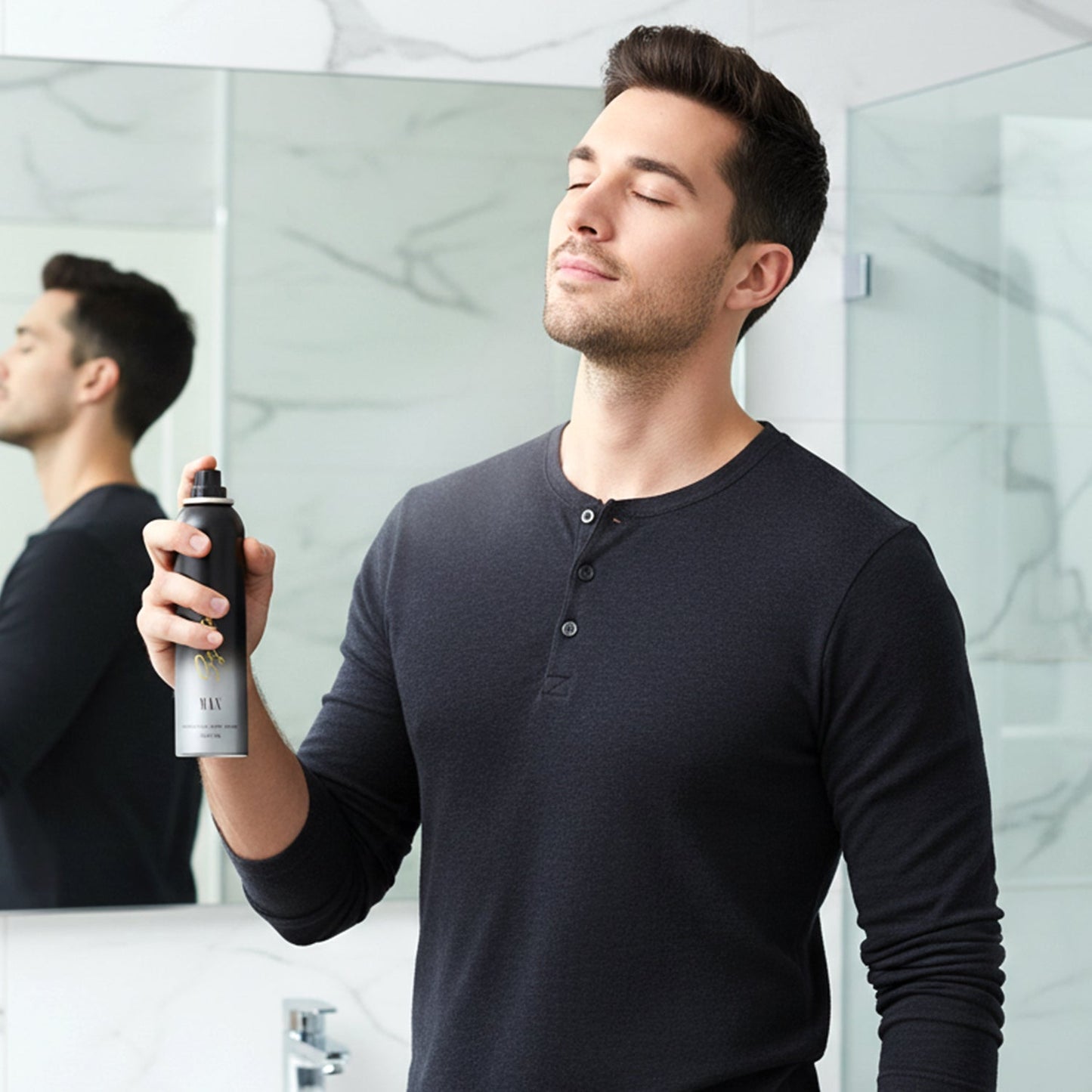 masculine max fragrance body spray packaging