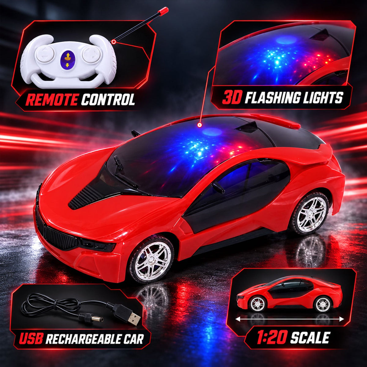 RC car remote detail