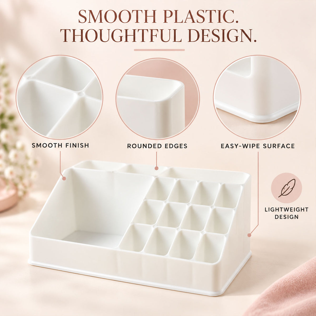Multipurpose Makeup Organizer Storage Box (1 Pc)