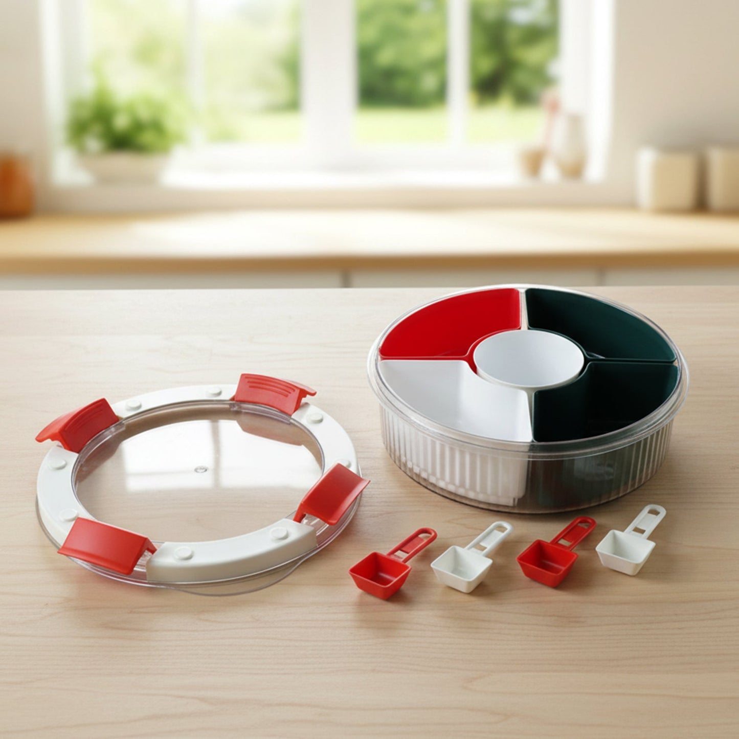 plastic spice container box for kitchen spices