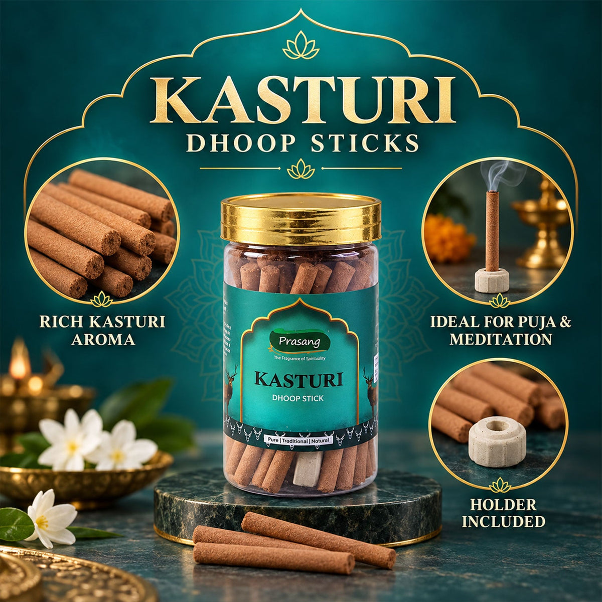 Dhoop sticks holder detail