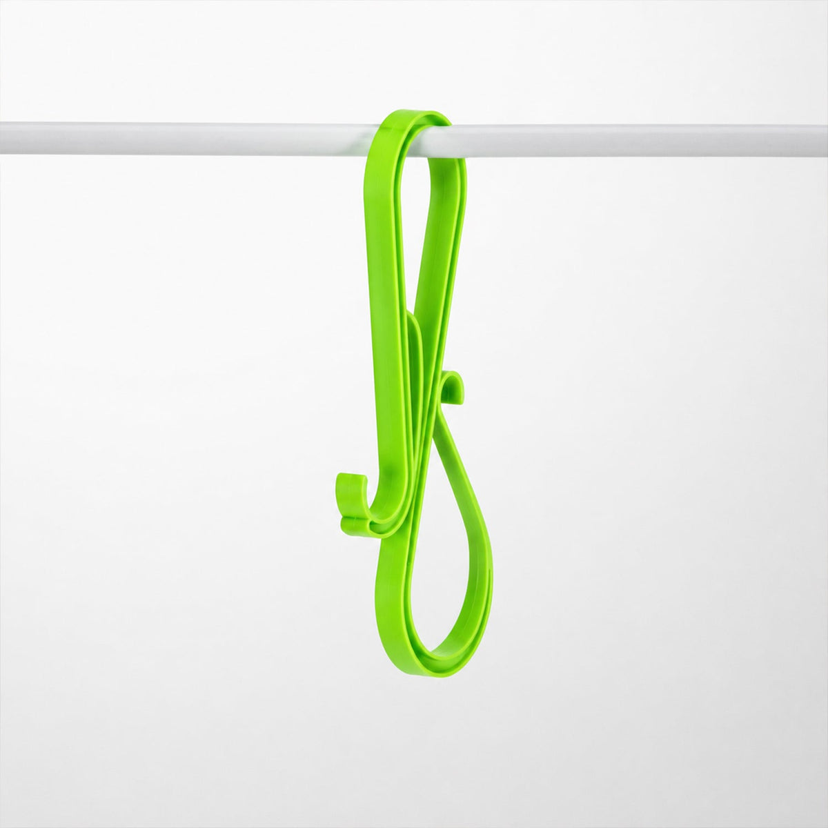 Hook hung over a wardrobe rail