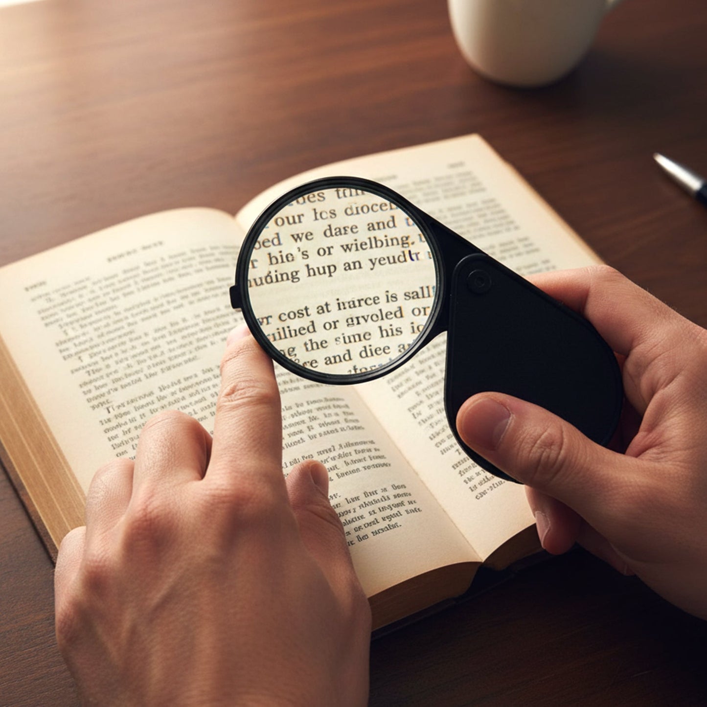 Portable Handheld Magnifying Glass (1 Pc)