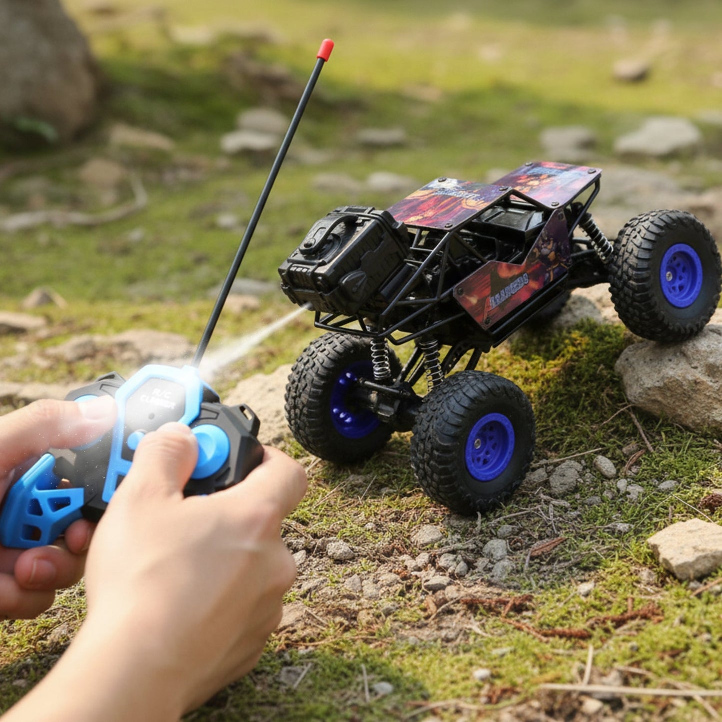 Remote Control Rock Crawler Off Road Toy Car (1 Pc)