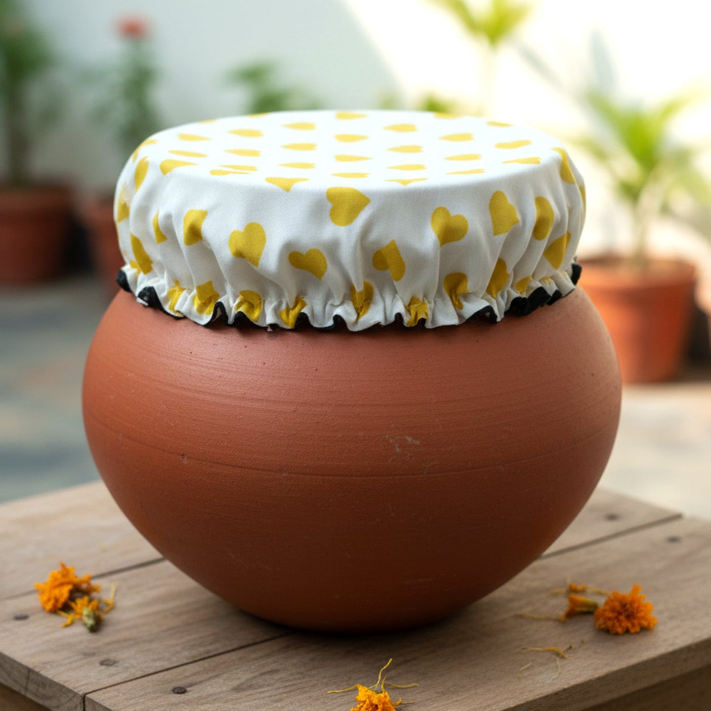 Premium Elasticated Cotton Matka Cover (1 Pc)