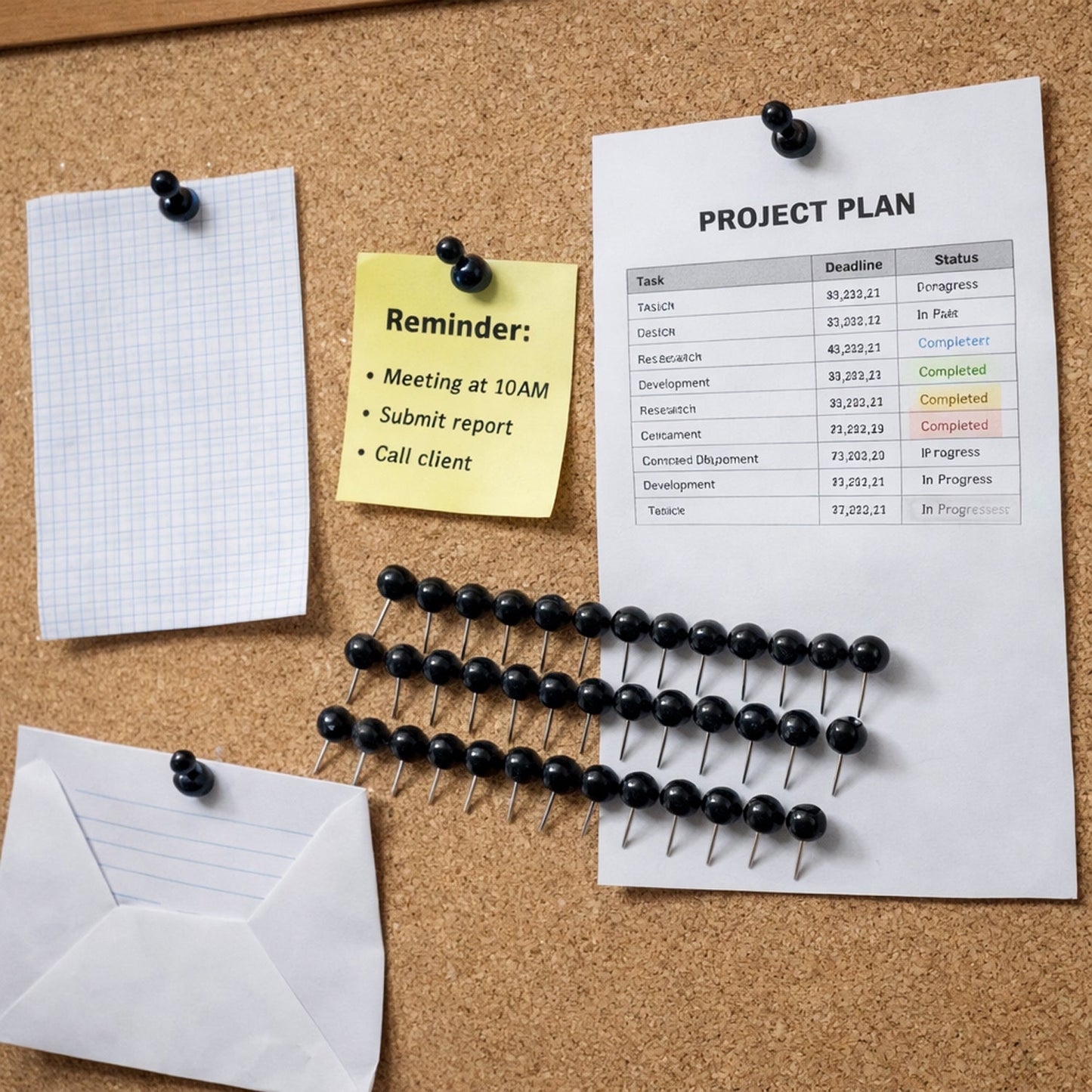 Round Head Push Pins (80 Pc Set)