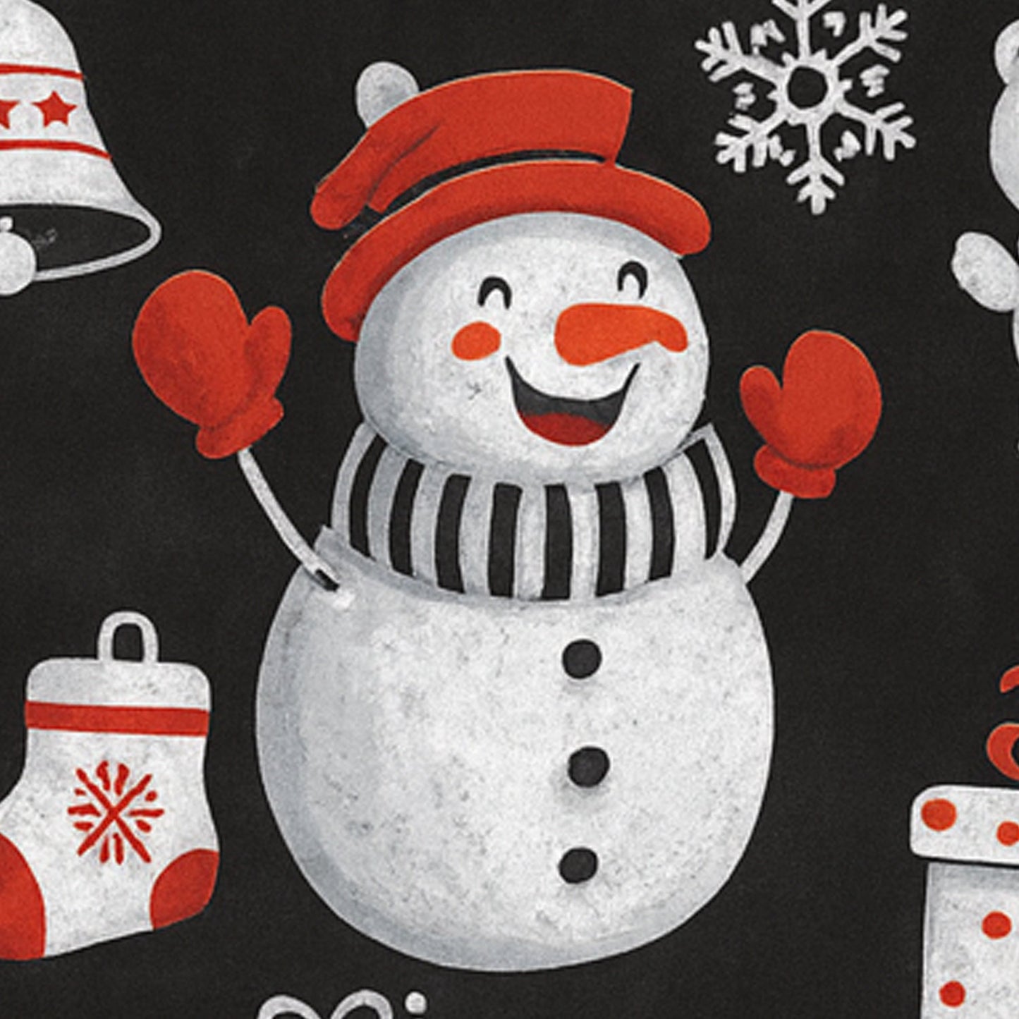 Christmas Theme Decorative Wall Sticker 90x60 cm – (1 Pc)