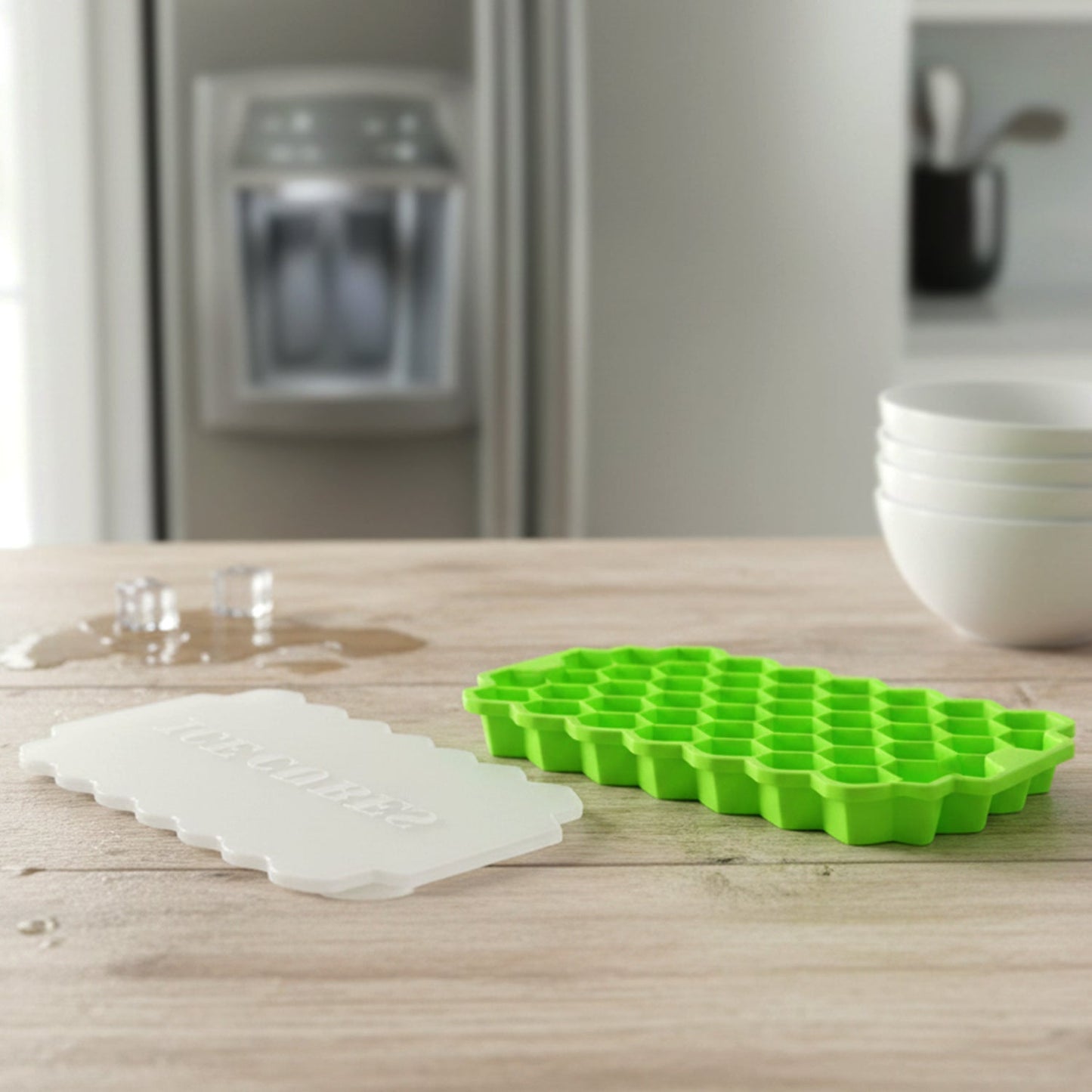 honeycomb ice mold tray for beverages