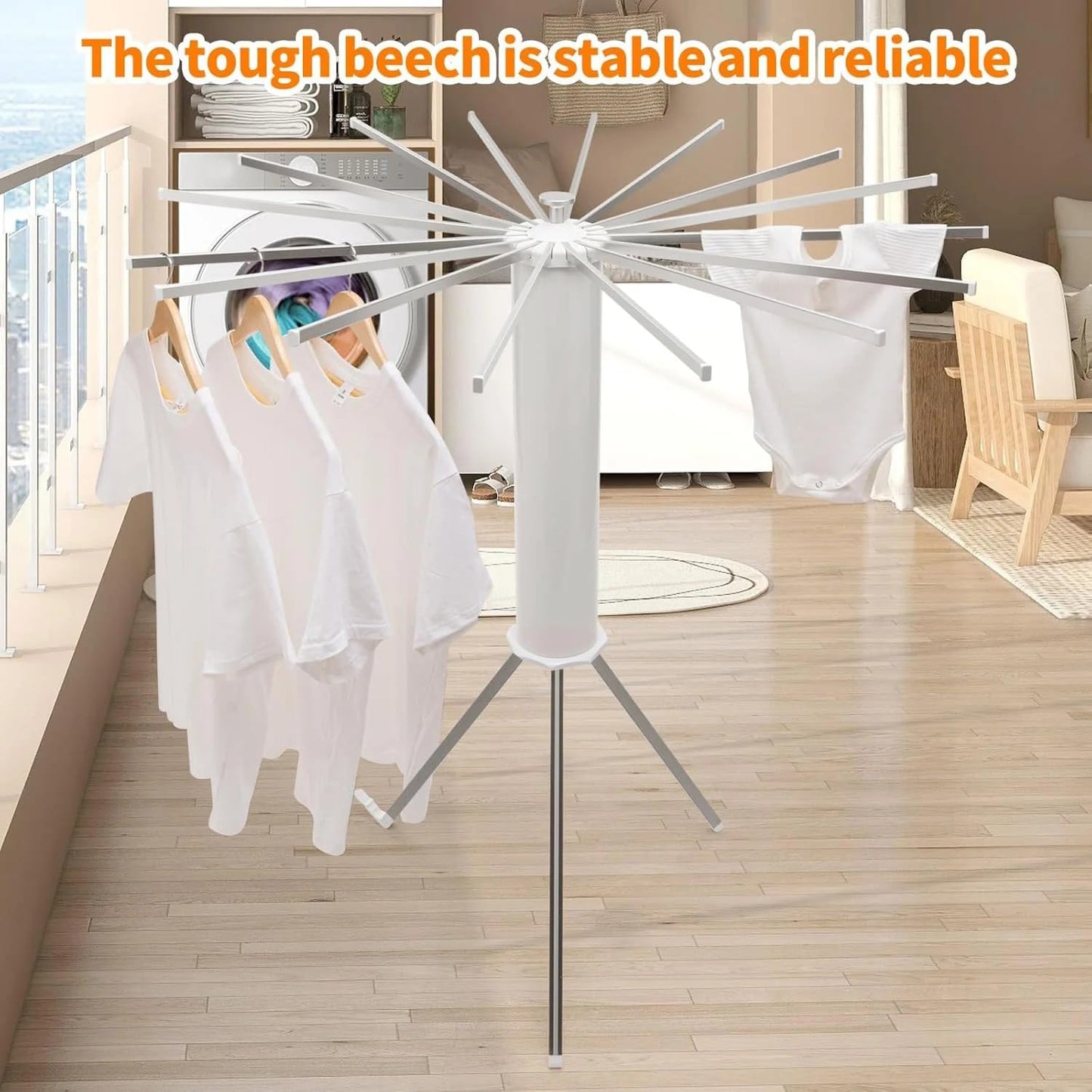 Octopus Rotating Clothes Drying Rack Stand (1 Pc)