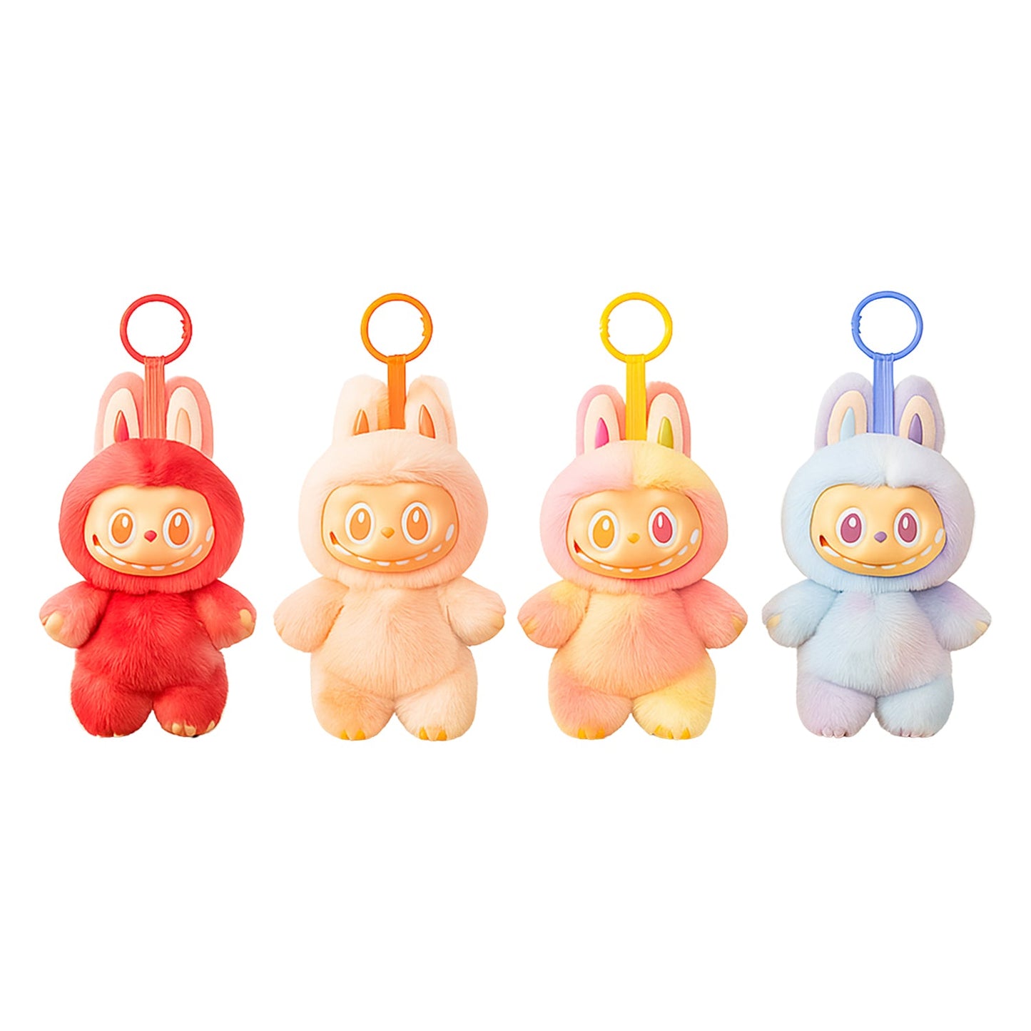 Plush Toy Cartoon Keychain with Hook Assorted Colorful Animal Design Have a Seat Vinyl Plush Blind Box 1 Pc (Mix Design)