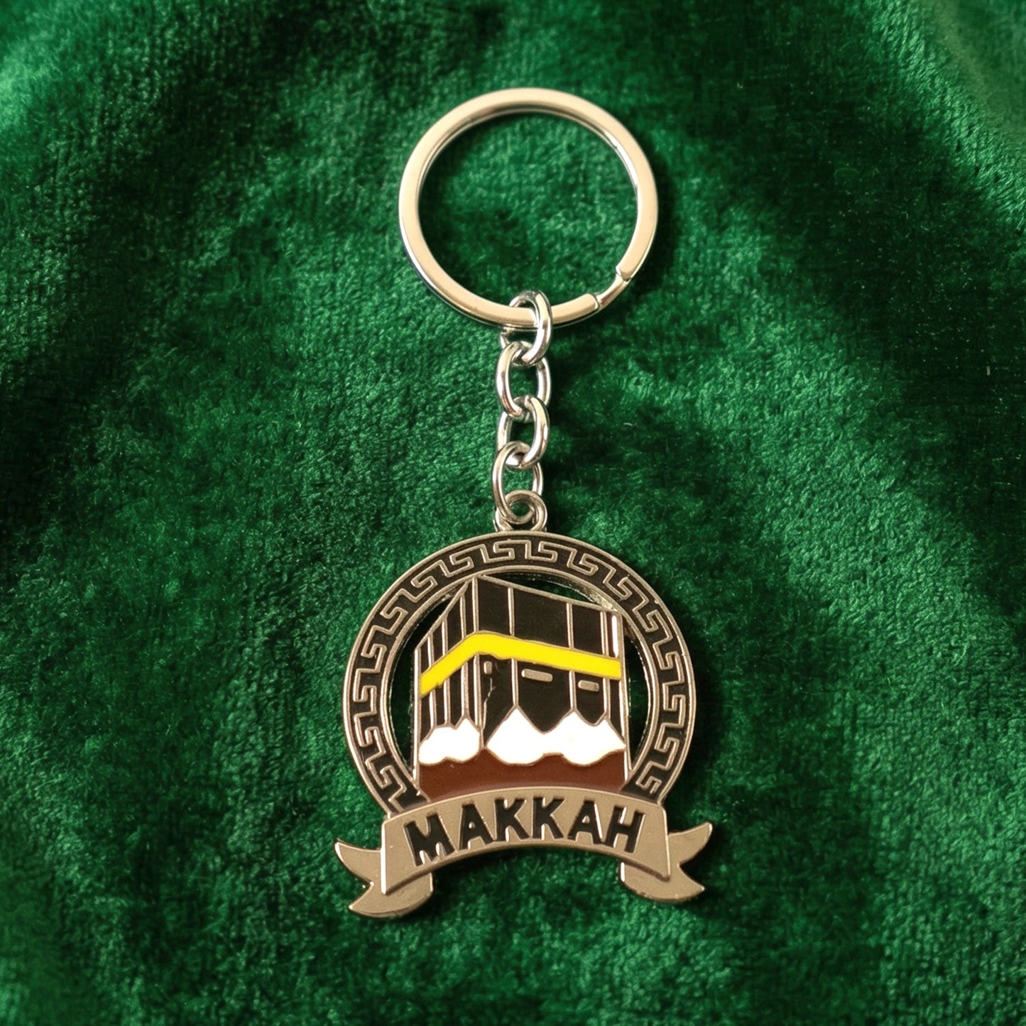 decorative Makkah key ring metal pendant