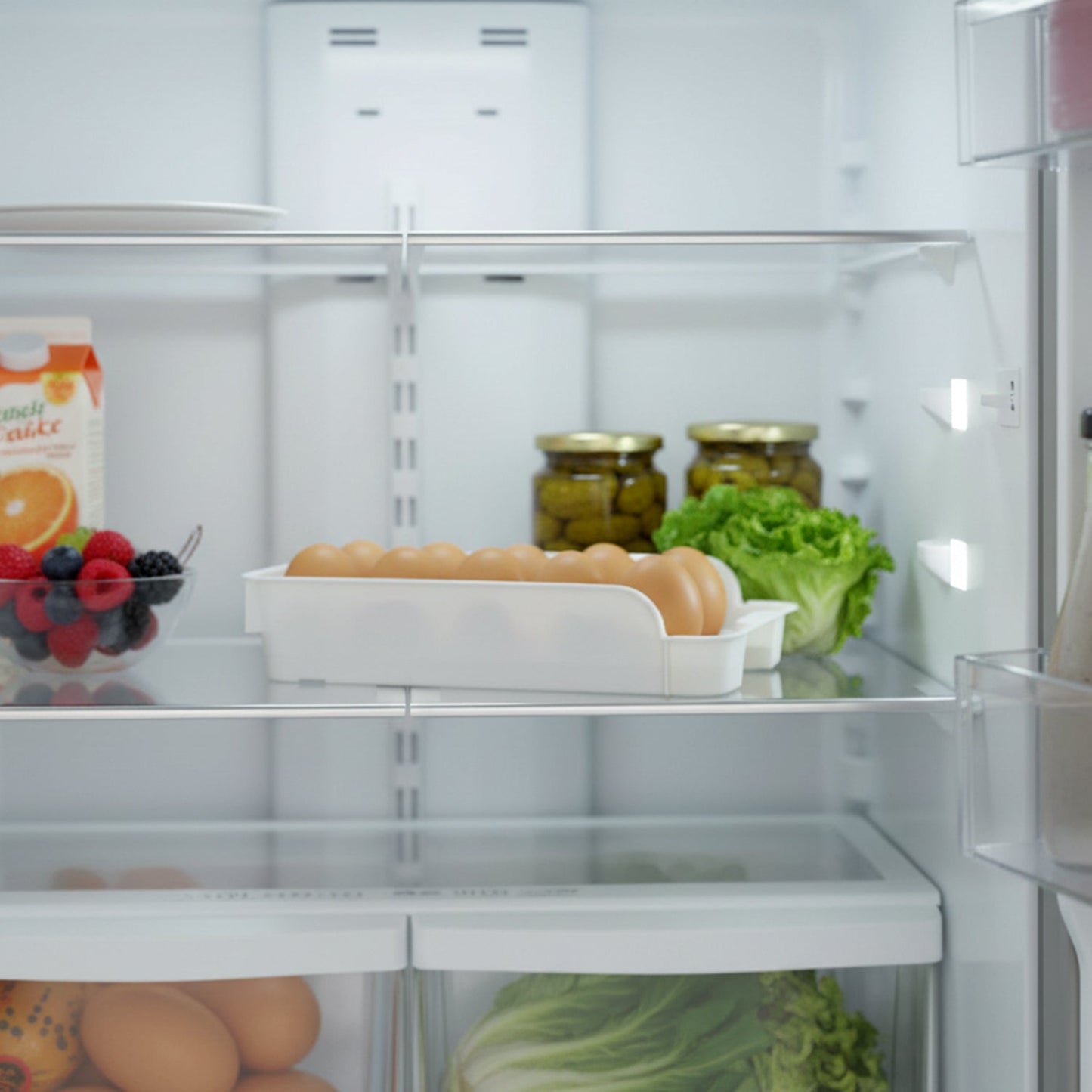 plastic egg tray organizer kitchen accessory