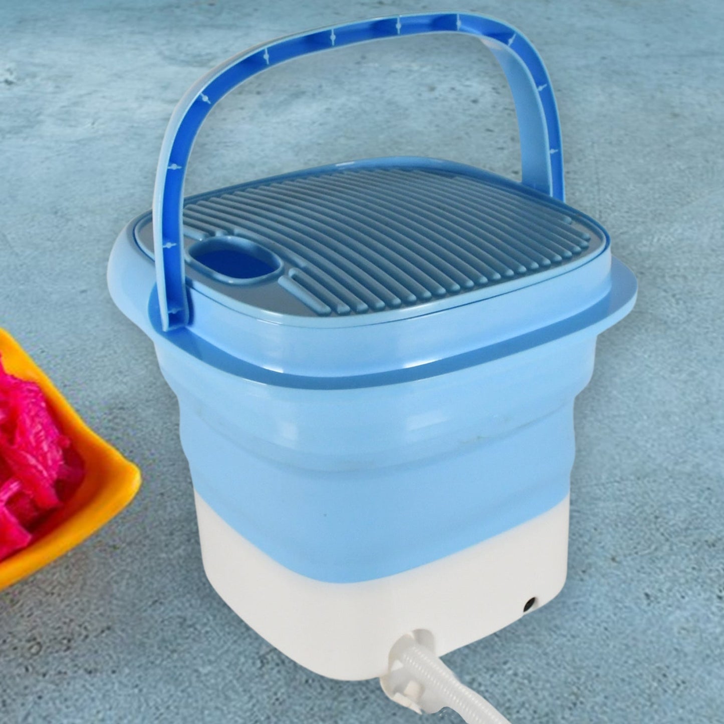 Portable Washing Machine, Mini Folding Washer and Dryer Combo, for Underwear, Socks, Baby Clothes, Travel, Camping, RV, Dorm, Apartment