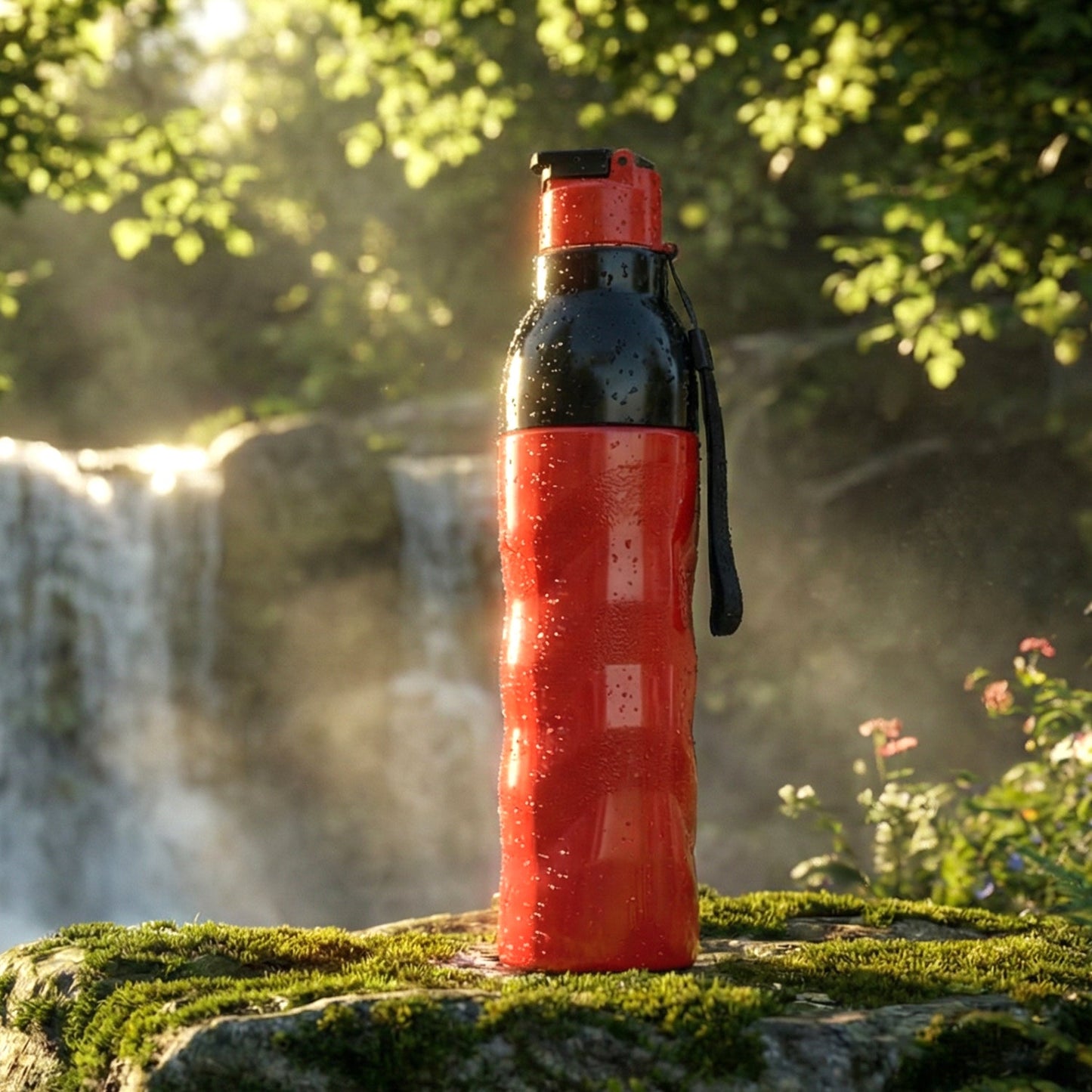 Plastic 1000 ML Approx Sports Water Bottle (1 Pc)