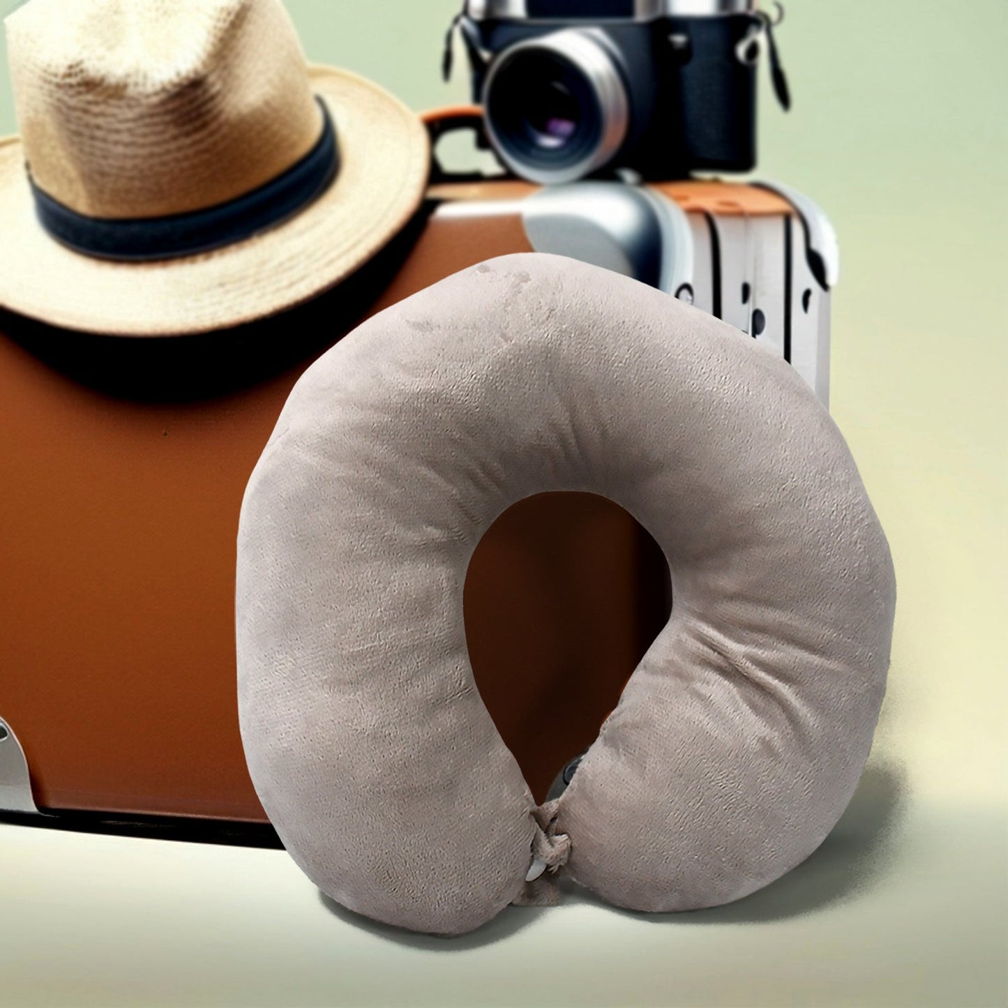 Soft Neck Pillow for Car, Home, Airplane Travel, Travel Neck Pillow for Sleeping & Travel Essentials for Neck Rest Multipurpose Comfortable Head Rest Neck Holder Pillow (1 Pc)