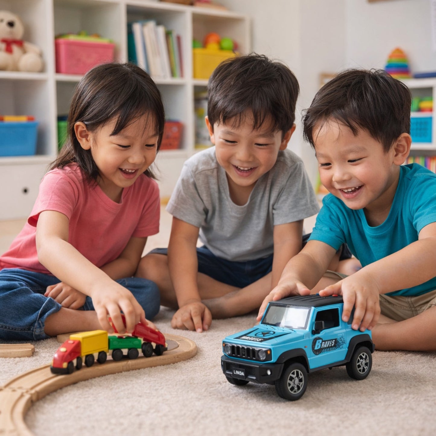 kids musical light toy car adventure design
