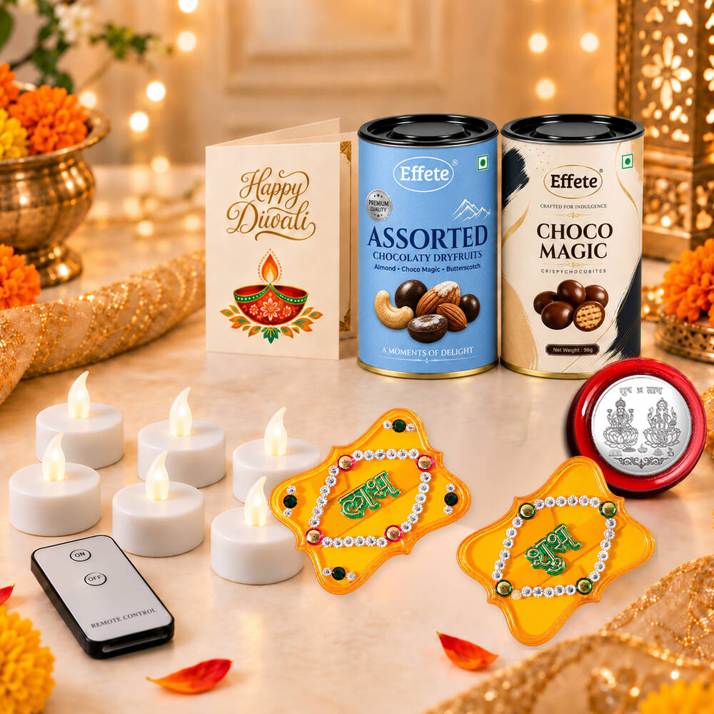 LED Tealight Chocolate Gift Set