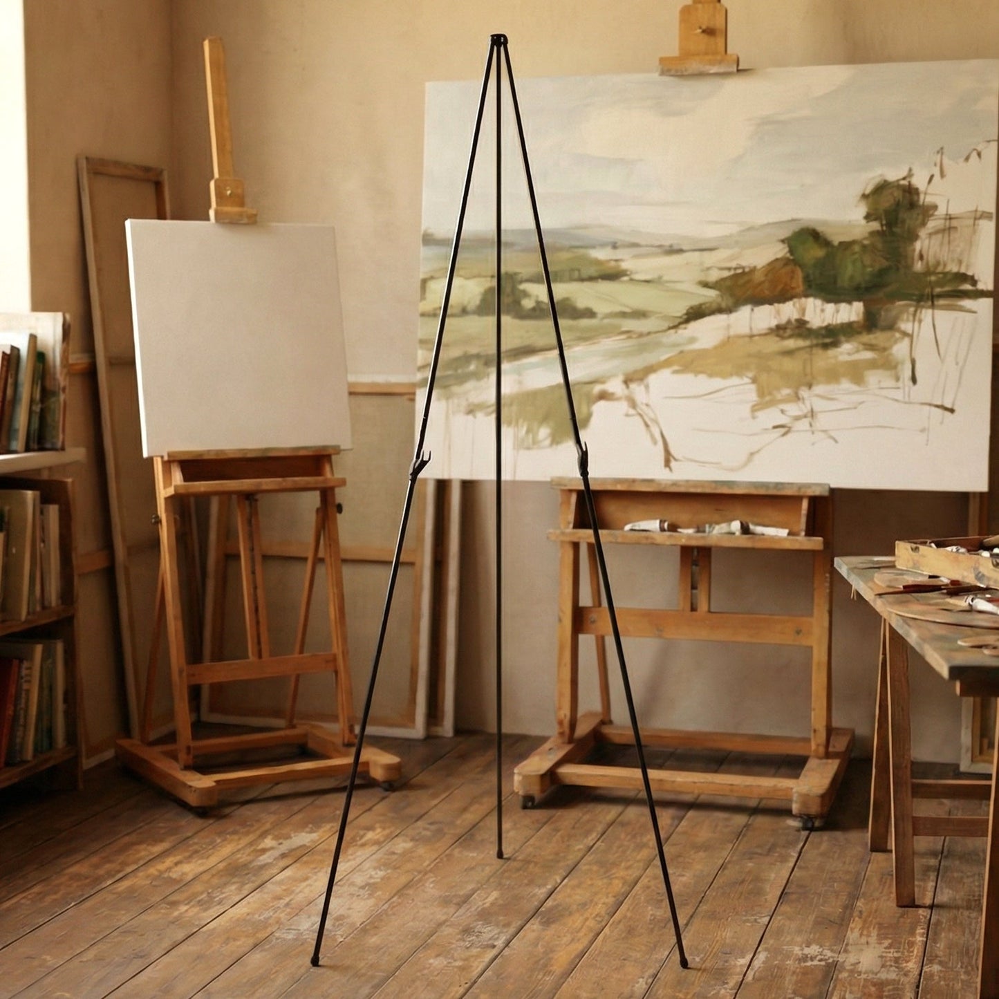 66 Inch Long Adjustable Metal Tripod Easel Stand with Carry Bag (1 Pc)