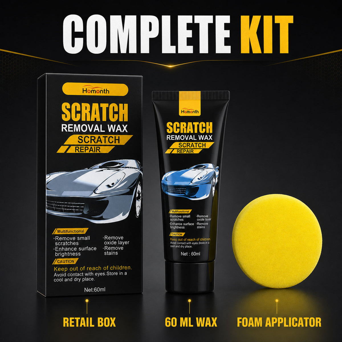 Car Scratch Removal Wax – Restore Shine & Remove Scratches 120ml