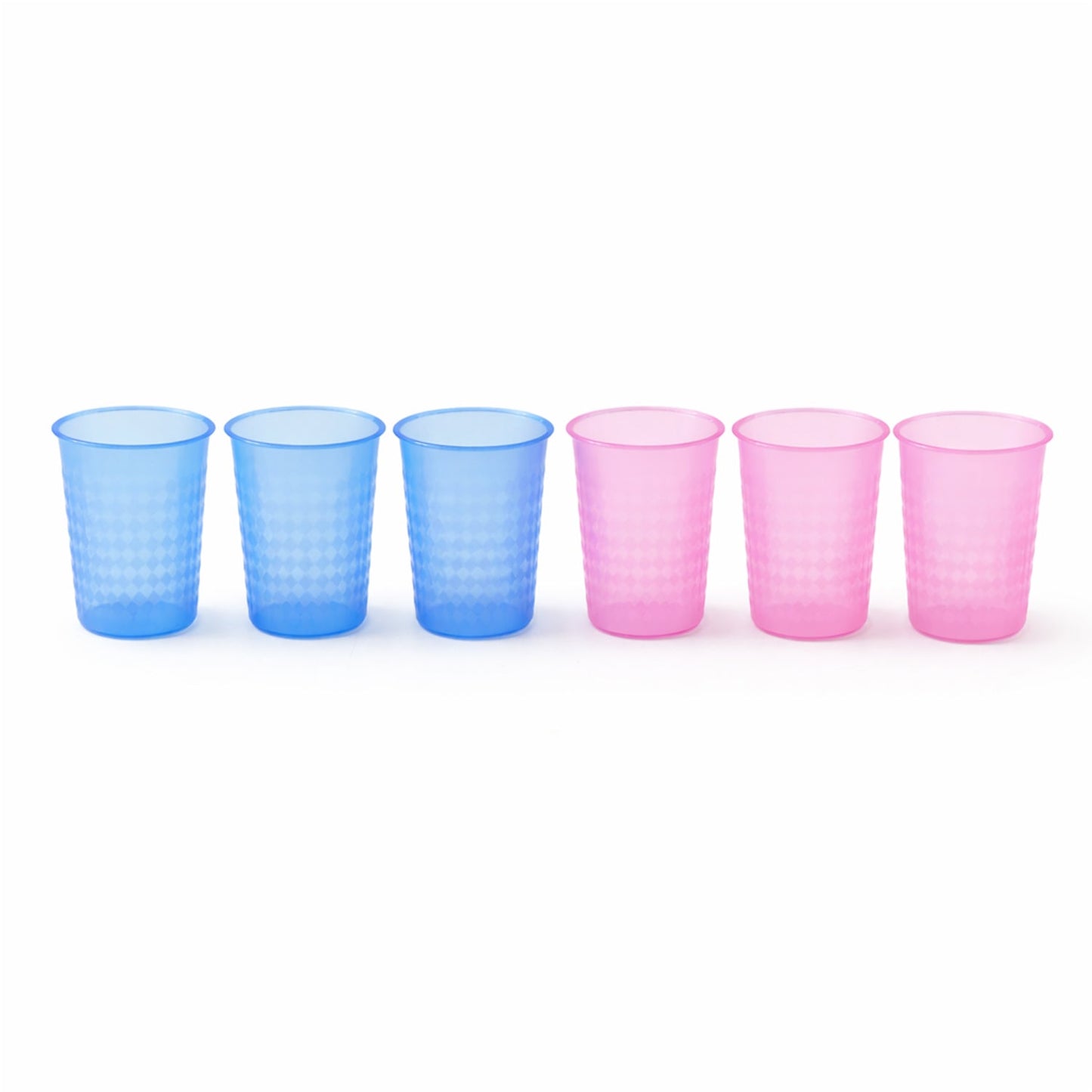 Unbreakable Plastic Drinking Glass Set of 6 (200 ML Each)