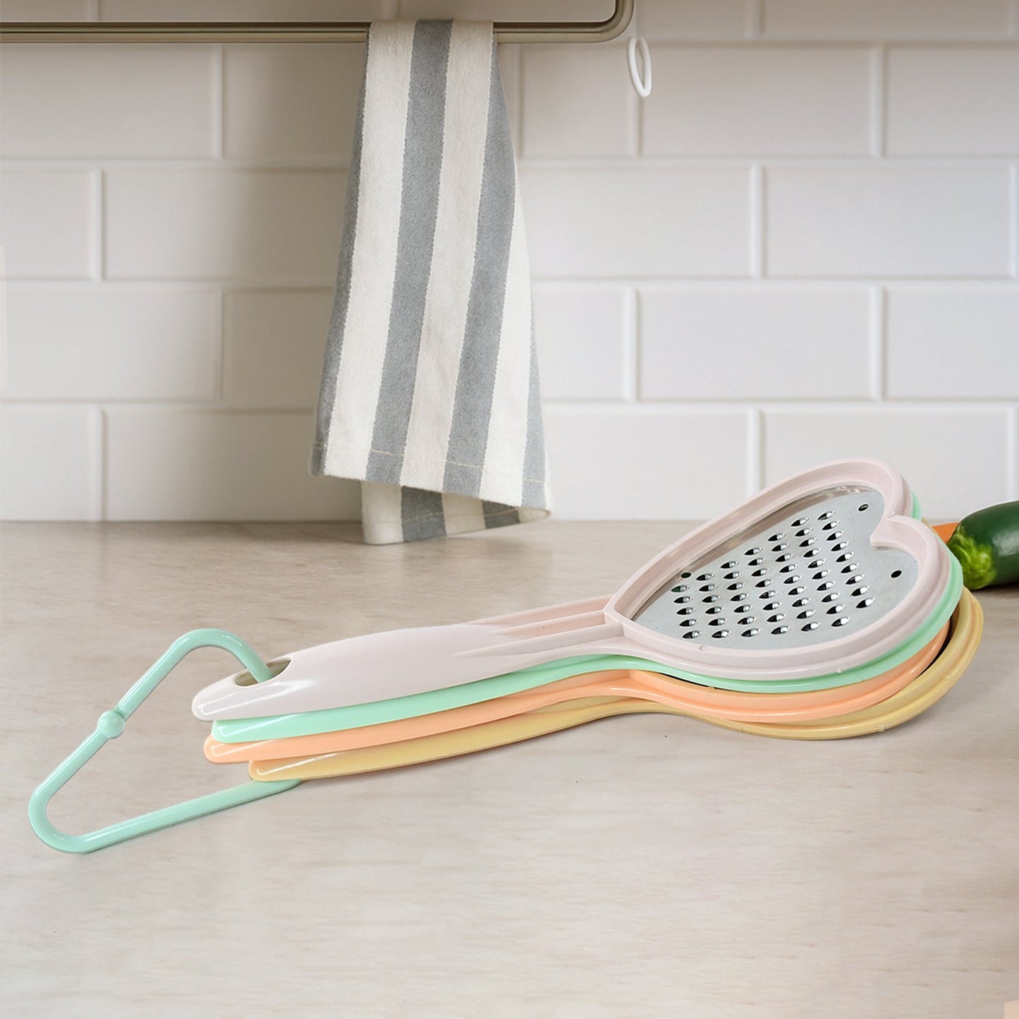 Heart Grater Set and Heart Grater Slicer Used for Grating and Slicing of Fruits, vegetables