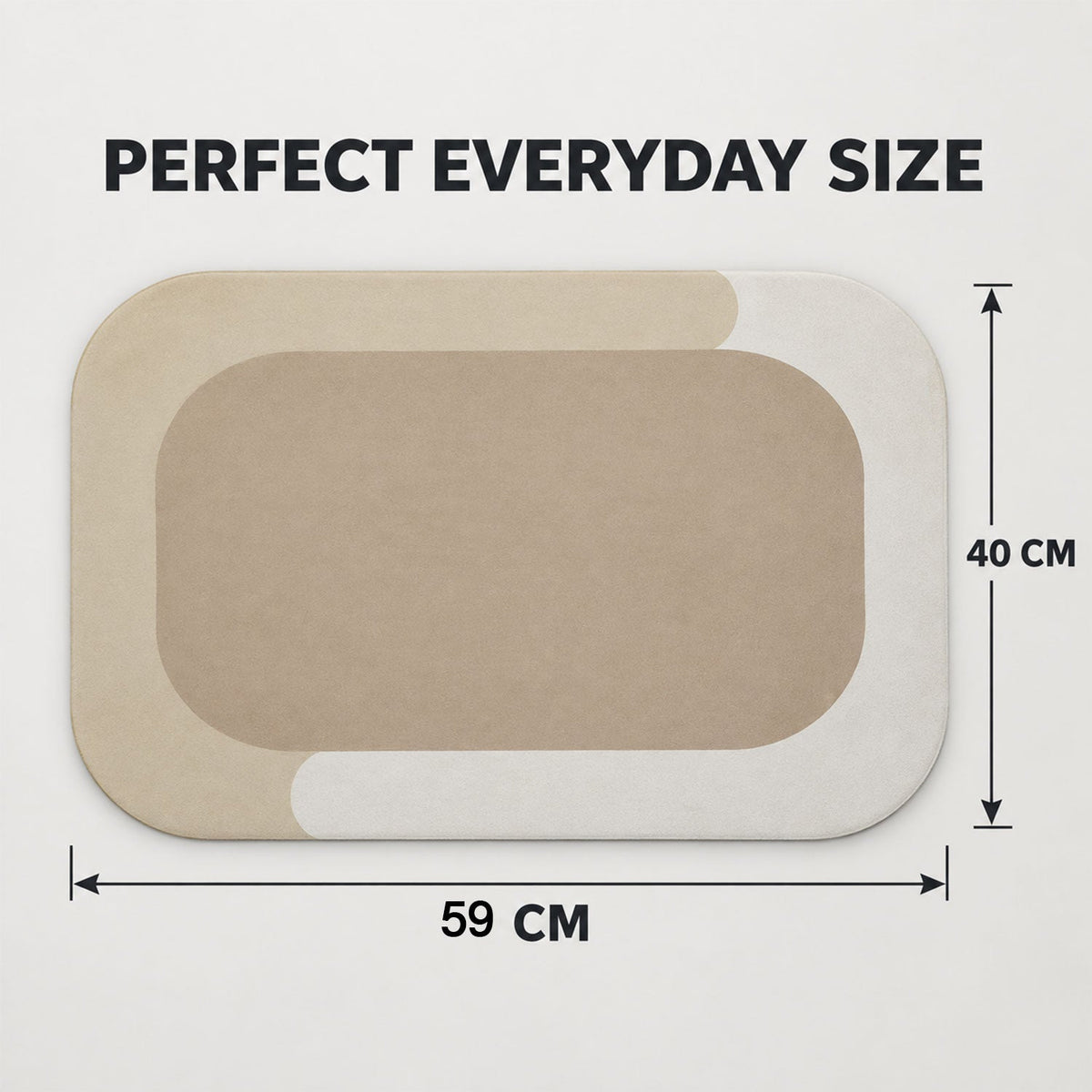 Floor mat size 59x40cm