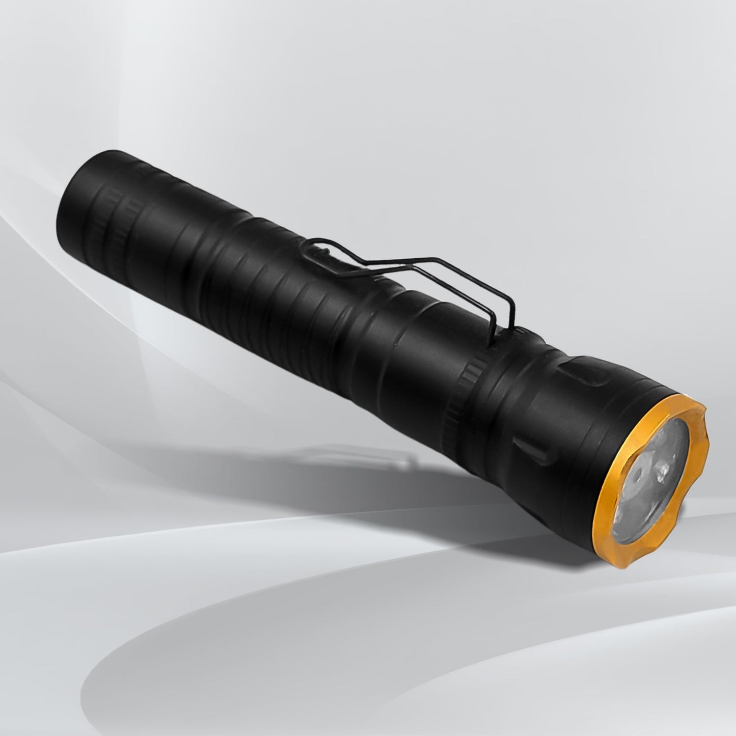 2in1 5 LED With 1 Laser Light Portable Mini Torch / Flashlight LED Powerful High Lumens Pen Light with Clip, Portable Pocket Compact Torch for Emergency A Battery operated (1 Pc / Battery not included)