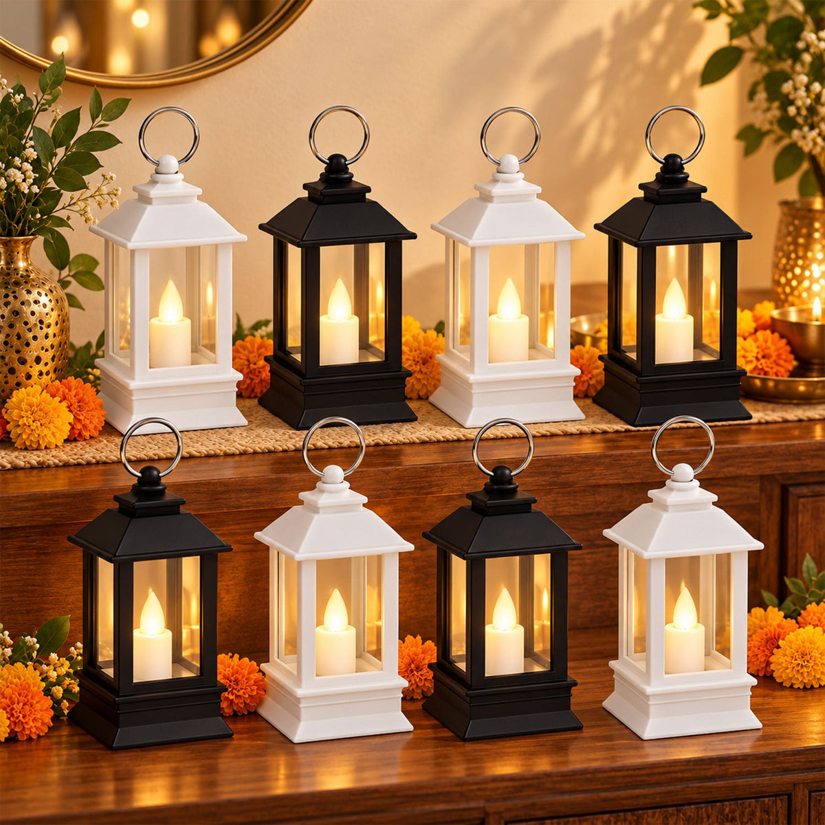 LED candle set view