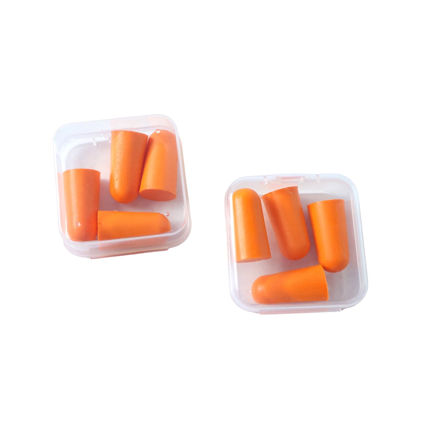 Soft Foam Noise Reduction Ear Plugs with Storage Case (4 Pair / 8 Pcs)