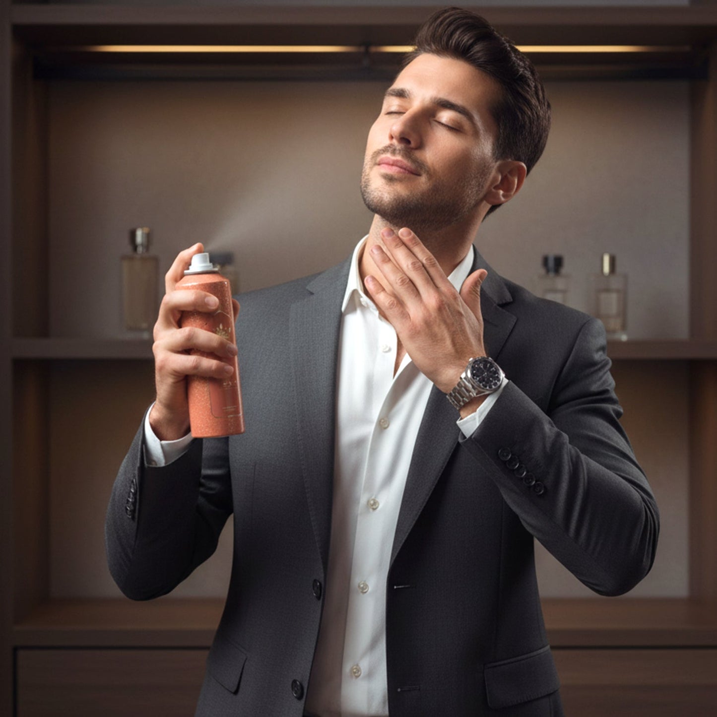 stylish Vanity deodorant spray can