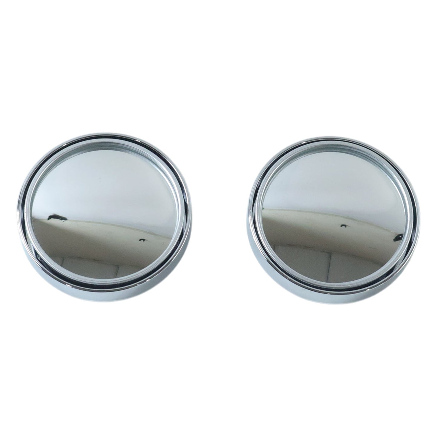 Car Silver Round Blind Spot adjustable Mirror 2 Pc