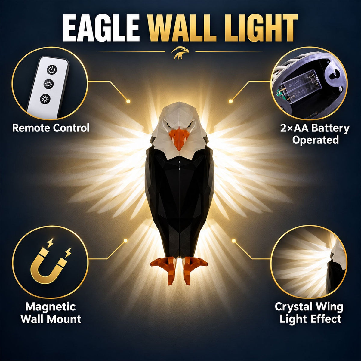 Eagle light magnetic holder detail
