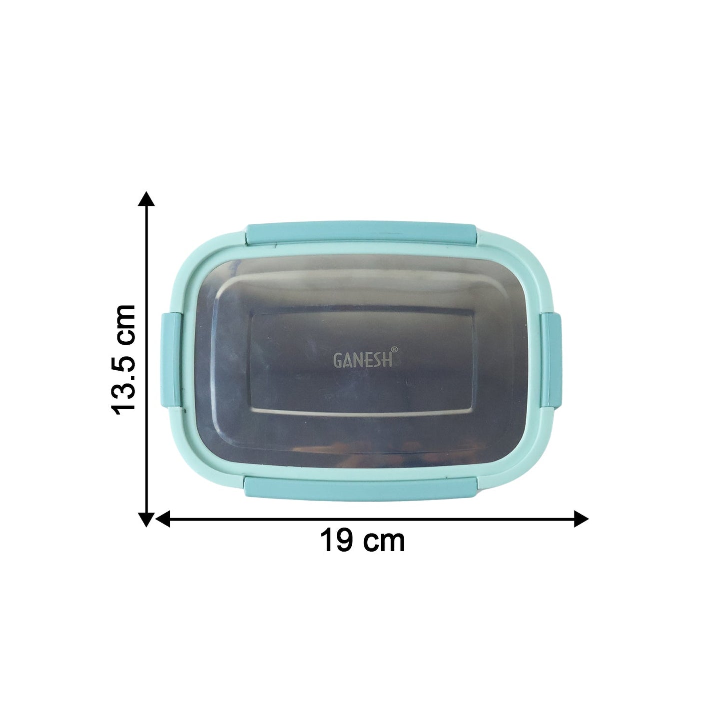 Ganesh Shine 750 Stainless Steel Lunch Box Set with Small Side Container (1 Set)
