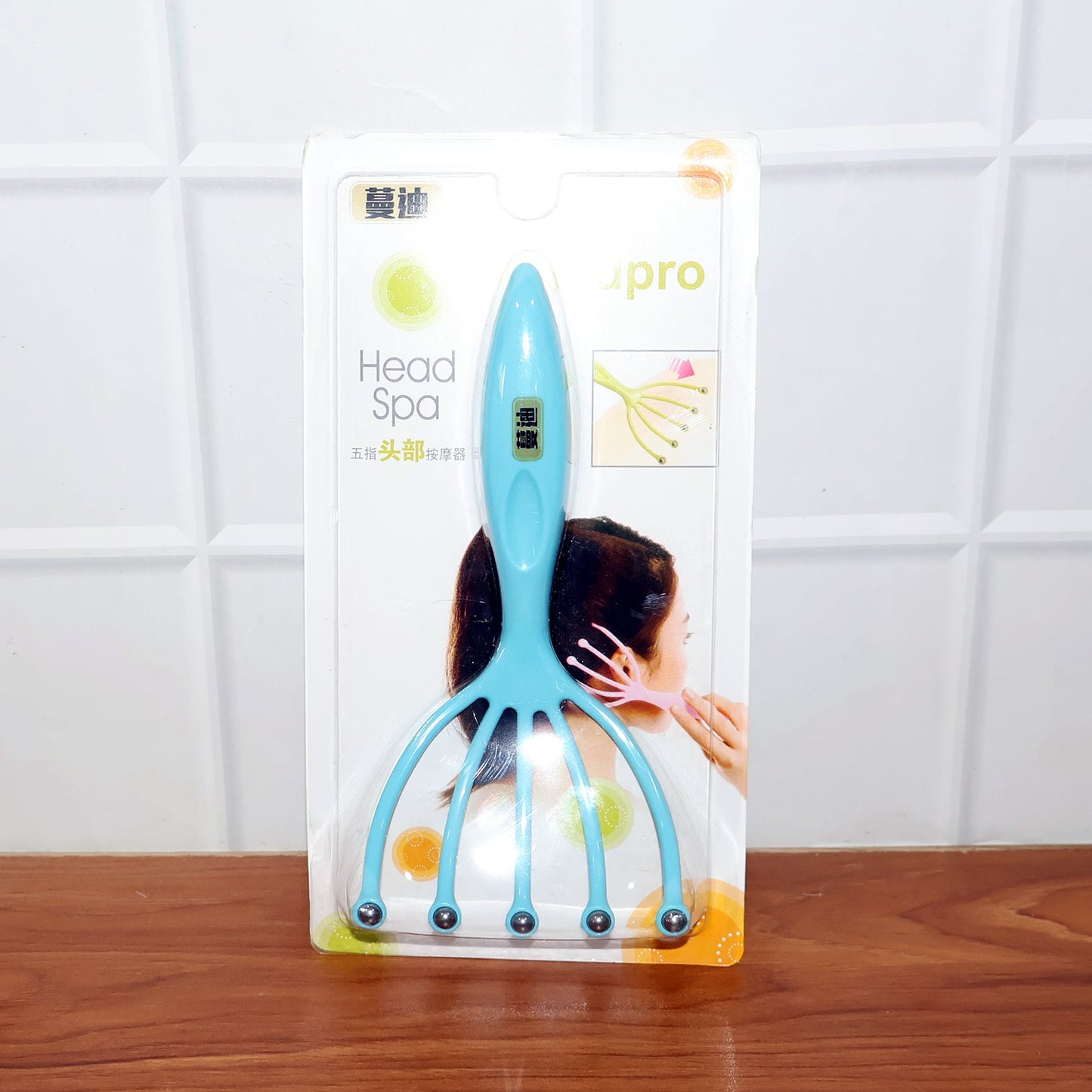 Handheld Five-Finger Head Massager with Rolling Ball Tips (1 Pc)