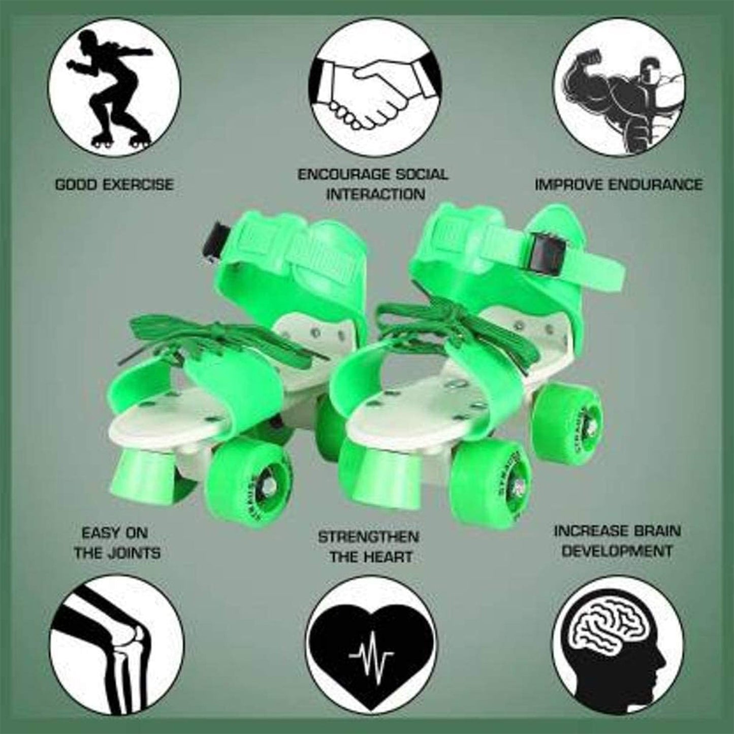 Roller Skates for Kids, Very Adjustable & Comfortable to Use / Roller Skate, Skating / (Pair of 1)